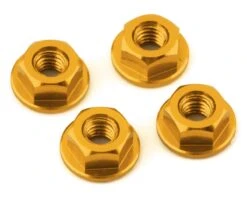 175RC Yokomo YZ-2 DTM 3.1 Aluminum Serrated Wheel Nuts (Gold) -Traxxas Shop 175 18241 2