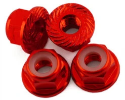 175RC 4mm Locking Wheel Nuts For Traxxas Hoss (Red) (4) -Traxxas Shop 175 18432
