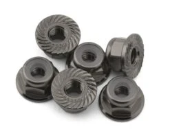 175RC Team Associated RC10B74.2D CE Aluminum Serrated Locking Wheel Nuts (Pink) (6) -Traxxas Shop 175 18601 1