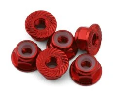 175RC Team Associated RC10B74.2D CE Aluminum Serrated Locking Wheel Nuts (Pink) (6) -Traxxas Shop 175 18602 1