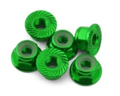 175RC Team Associated RC10B74.2D CE Aluminum Serrated Locking Wheel Nuts (Pink) (6) -Traxxas Shop 175 18604 1