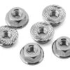 175RC Associated RC10B7 Serrated Wheel Nuts (Black) (6)