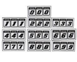 175RC Race Number Decal Sheets (Modified) (#0-9)