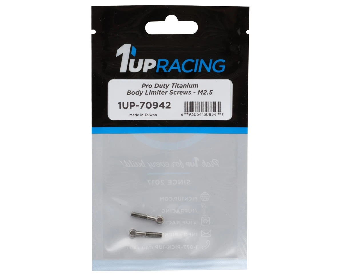 1UP Racing Titanium Pro Duty Body Limiter Screws (3mm Long) (2) (XRAY X4/AE TC8) 5 1UP Racing Titanium Pro Duty Body Limiter Screws (3mm Long) (2) (XRAY X4/AE TC8) - Image 3