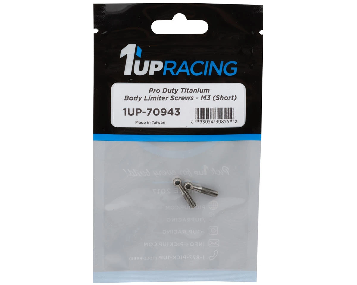 1UP Racing Titanium Pro Duty Body Limiter Screws (3mm Long) (2) (XRAY X4/AE TC8) 4 1UP Racing Titanium Pro Duty Body Limiter Screws (3mm Long) (2) (XRAY X4/AE TC8) - Image 2