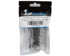 1UP Racing Team Associated RC10T7 Pro Duty Titanium Upper Screws Set (84)
