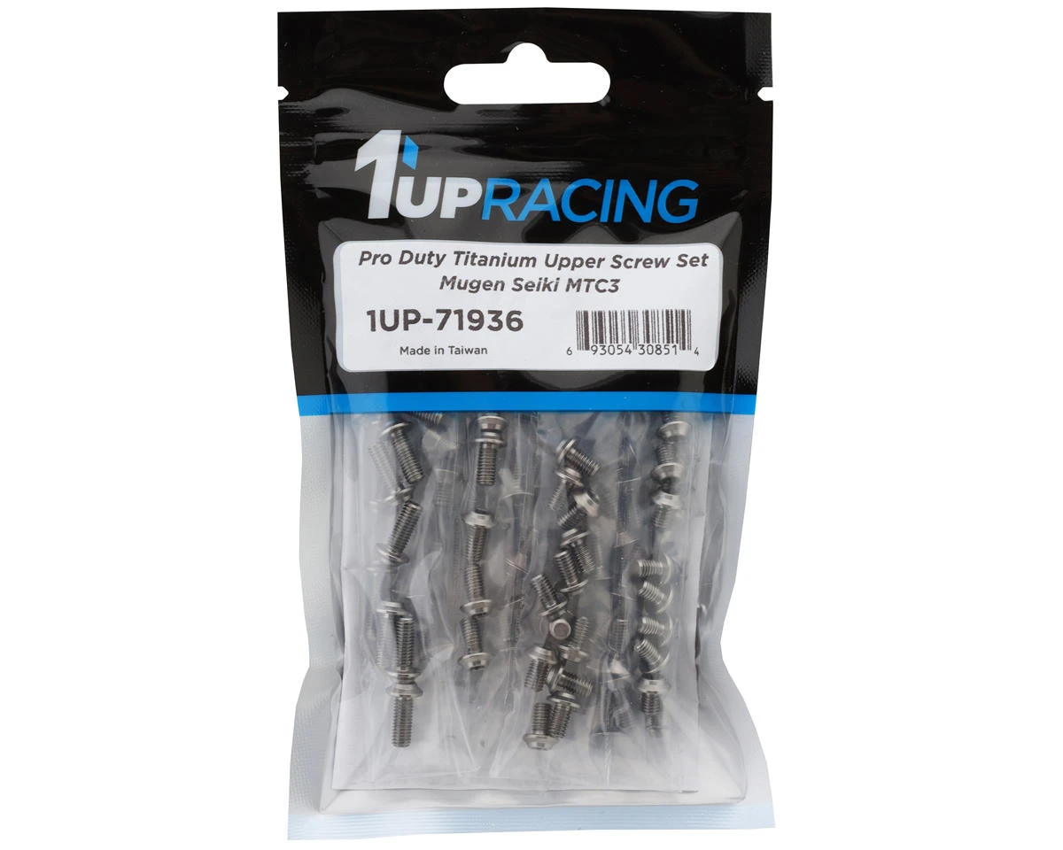 1UP Racing Mugen MTC3 Pro Duty Titanium Upper Screw Set (Silver) (113) 3 1UP Racing Mugen MTC3 Pro Duty Titanium Upper Screw Set (Silver) (113)