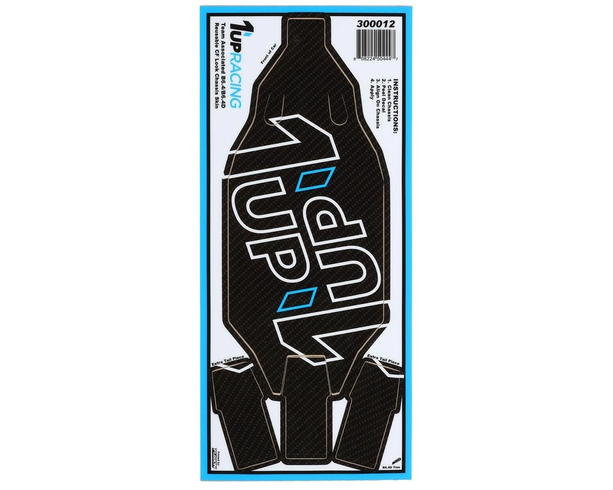 1UP Racing Associated RC10B6.4/RC10B6.4D Chassis Protector Sheet (Carbon) 3 1UP Racing Associated RC10B6.4/RC10B6.4D Chassis Protector Sheet (Carbon)