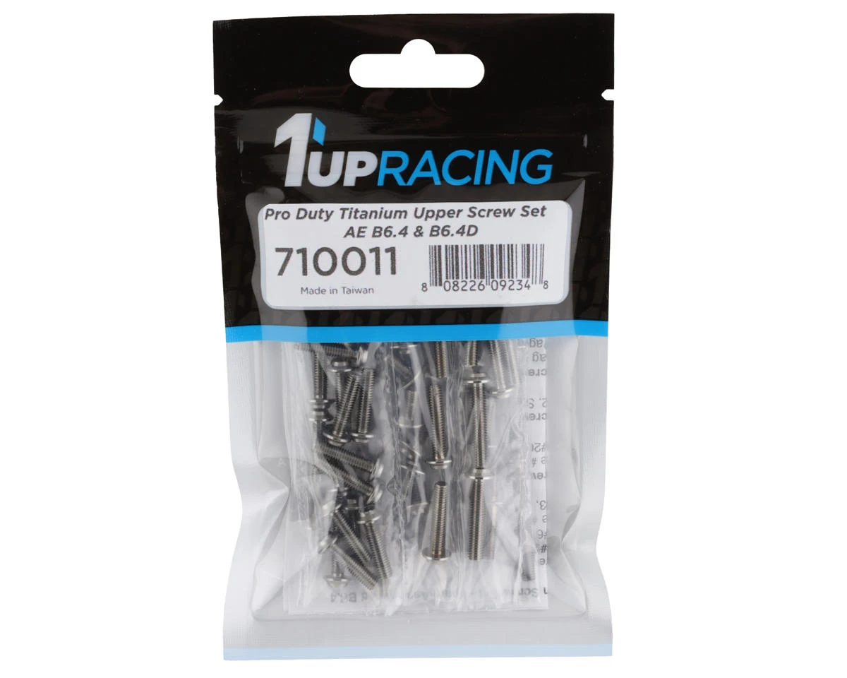 1UP Racing AE B6.4/B6.4D Pro Duty Titanium Upper Screw Set 3 1UP Racing AE B6.4/B6.4D Pro Duty Titanium Upper Screw Set