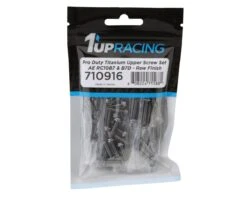 1UP Racing RC10B7/RC10B7D Pro Duty Titanium Upper Screw Set (Blue)(73)