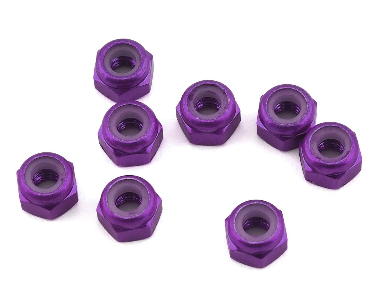 1UP Racing 3mm Aluminum Locknuts (Pink) (8) 8 1UP Racing 3mm Aluminum Locknuts (Pink) (8) - Image 6