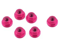 1UP Racing 3mm Aluminum Flanged Locknuts (Orange) (6) -Traxxas Shop 1up80544 1