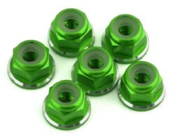 1UP Racing 3mm Aluminum Flanged Locknuts W/Chamfered Finish (Purple) (6) -Traxxas Shop 1up80578