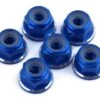 1UP Racing 3mm Aluminum Flanged Locknuts W/Chamfered Finish (Purple) (6)