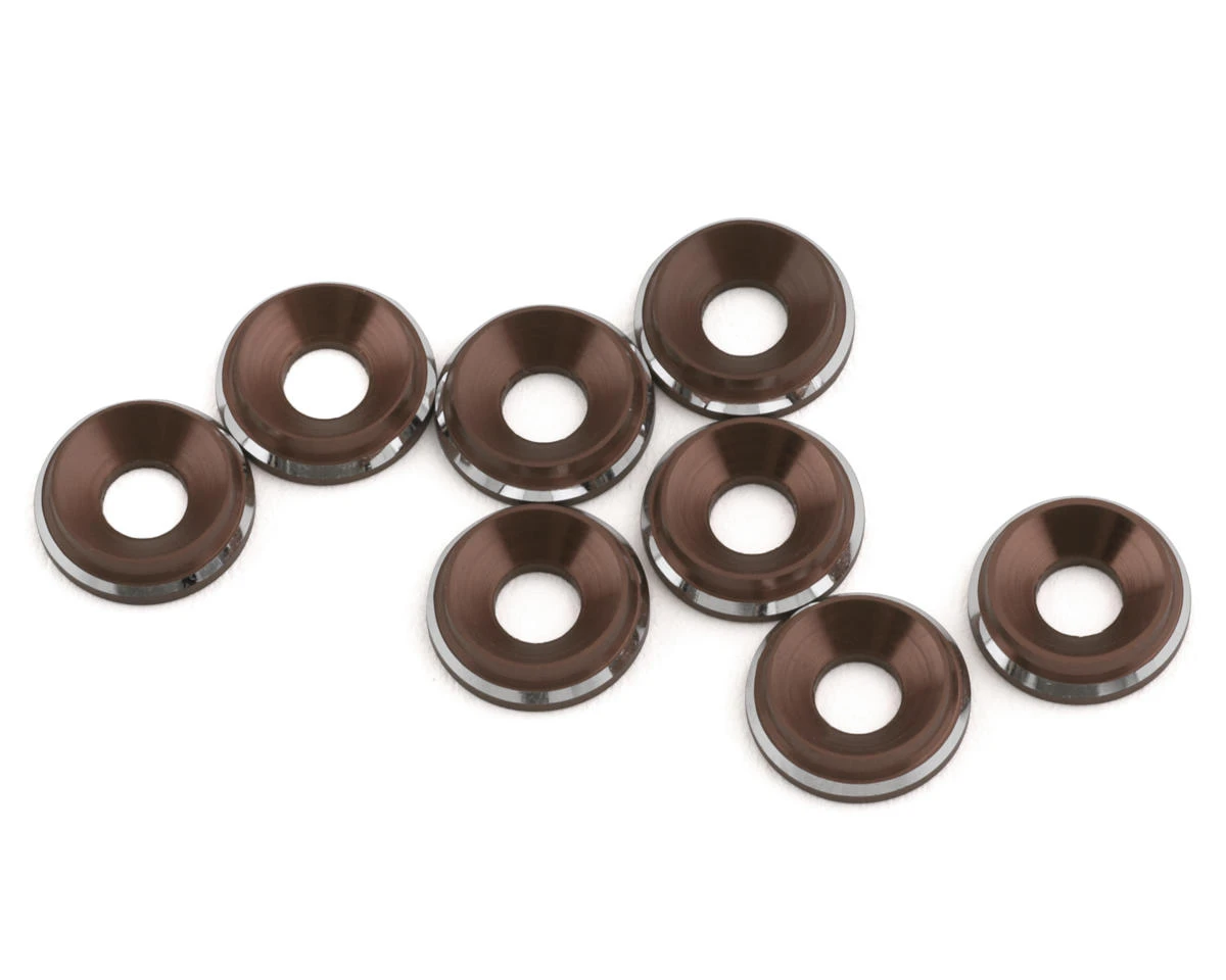 1UP Racing 3mm LowPro Countersunk Washers (Purple Shine) (8) 3 1UP Racing 3mm LowPro Countersunk Washers (Purple Shine) (8)