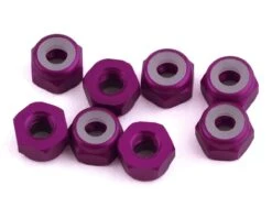 1UP Racing 3mm Aluminum Locknuts (Gunmetal) (8) -Traxxas Shop 1up870302 2
