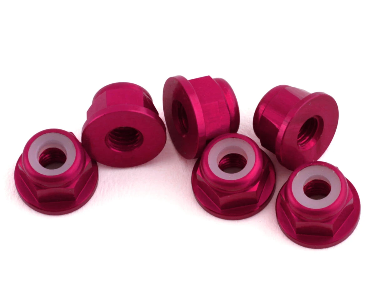1UP Racing 3mm Aluminum Flanged Locknuts (Red) (6) 8 1UP Racing 3mm Aluminum Flanged Locknuts (Red) (6) - Image 6