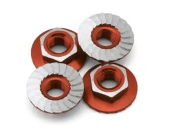 1UP Racing 4mm "Lockdown" Serrated Aluminum Wheel Nuts (Orange) (4) 15 1UP Racing 4mm "Lockdown" Serrated Aluminum Wheel Nuts (Orange) (4) -Traxxas Shop 1up870601 1