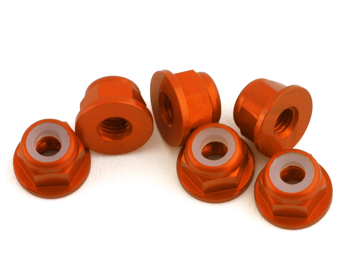1UP Racing 3mm Aluminum Flanged Locknuts (Red) (6) 6 1UP Racing 3mm Aluminum Flanged Locknuts (Red) (6) - Image 4