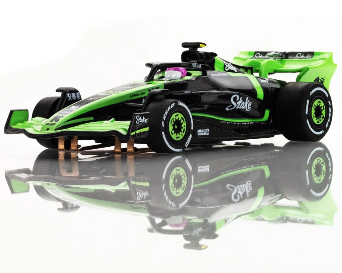 AFX Sauber F1 #24 C44 Stake FY HO Scale Slot Car (Green/Black) (LWB) (Mega G+) 3 AFX Sauber F1 #24 C44 Stake FY HO Scale Slot Car (Green/Black) (LWB) (Mega G+)