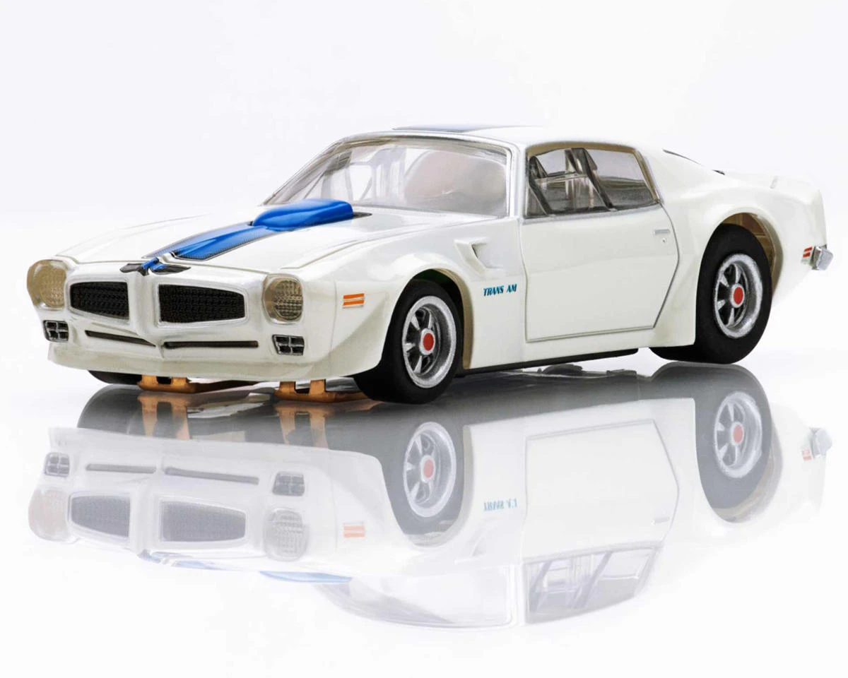 AFX 1970 Firebird Trans Am HO Scale Slot Car (White/Blue) (LWB) (Mega G+) 4 AFX 1970 Firebird Trans Am HO Scale Slot Car (White/Blue) (LWB) (Mega G+) - Image 2