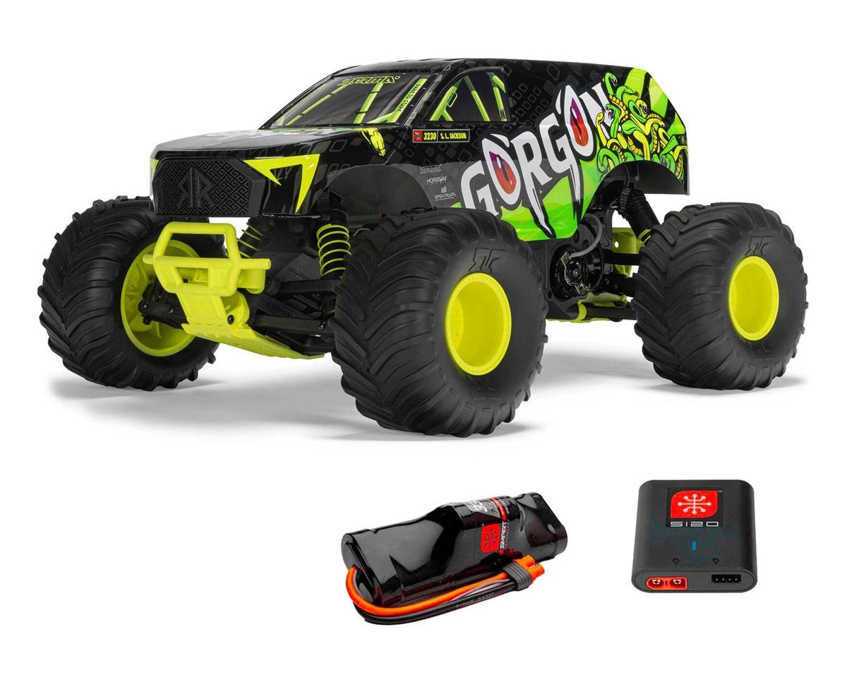 Arrma Gorgon 4X2 MEGA 550 1/10 RTR Brushed Monster Truck (Purple) W/SLT2 2.4GHz Radio, Battery & Charger 6 Arrma Gorgon 4X2 MEGA 550 1/10 RTR Brushed Monster Truck (Purple) W/SLT2 2.4GHz Radio, Battery & Charger - Image 4