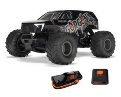 Arrma Gorgon 4X2 MEGA 550 1/10 RTR Brushed Monster Truck (Purple) W/SLT2 2.4GHz Radio, Battery & Charger