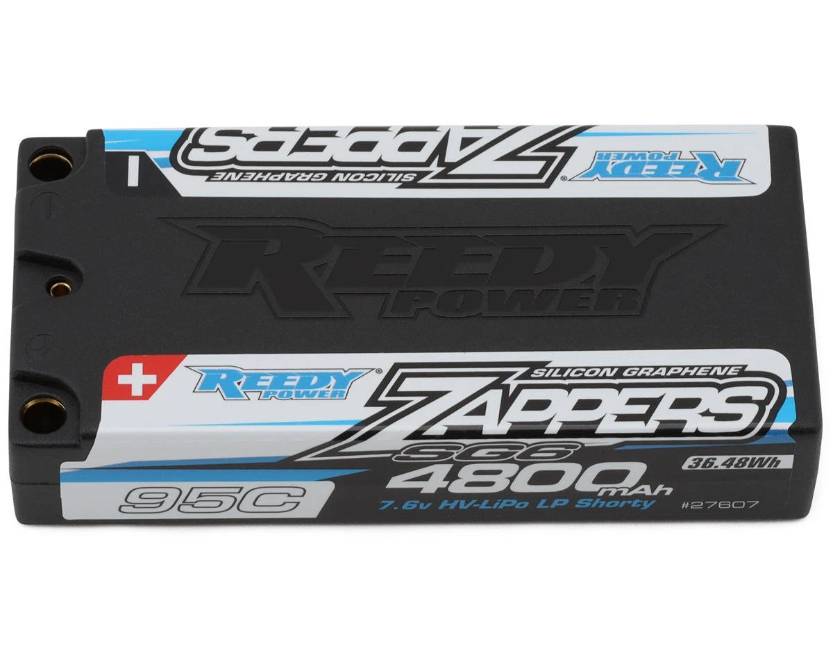 Reedy Zappers HV SG6 2S Low Profile Shorty 95C LiPo Battery (7.6V/4800mAh) W/5mm Bullets 3 Reedy Zappers HV SG6 2S Low Profile Shorty 95C LiPo Battery (7.6V/4800mAh) W/5mm Bullets