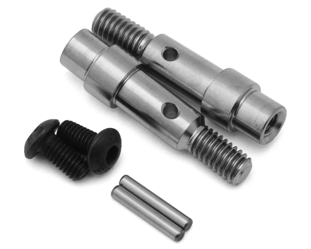 Team Associated RC10B6/RC10B7 Factory Team Titanium Hex Adapter Front Axles (2) 3 Team Associated RC10B6/RC10B7 Factory Team Titanium Hex Adapter Front Axles (2)
