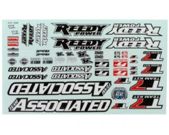 Team Associated RC10T7 Decal Sheet