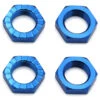 Team Associated 17mm Aluminum Serrated Wheel Hex Nut (Blue) (4) -Traxxas Shop asc81082