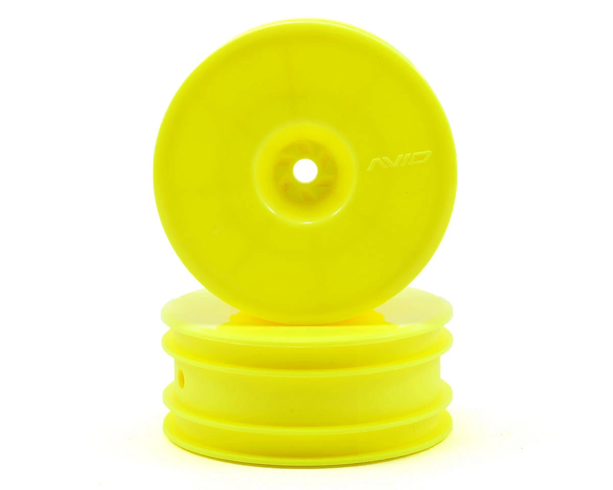 Avid RC Satellite 2.2" Front Buggy Wheels (Yellow) (2) (B6/RB6/YZ2) W/12mm Hex 3 Avid RC Satellite 2.2" Front Buggy Wheels (Yellow) (2) (B6/RB6/YZ2) W/12mm Hex