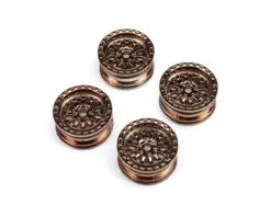 Axial SCX24™ 1.0" Black Rhino Mini Crawler Wheels (Bronze) (4) W/7mm Hex