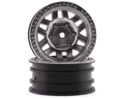 Axial 1/10 KMC Machete 1.9" Wheels W/12mm Hex (Satin Silver) (2)