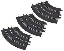 Carrera 1/24 Curved Track Extension Set (3) (1/60°) (Digital 124/Digital 132/Evolution)