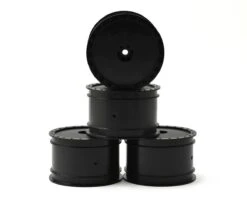 DE Racing "Borrego" 2.2 1/10 Buggy Rear Wheels (4) (B4/B44) (Black) (Pins)