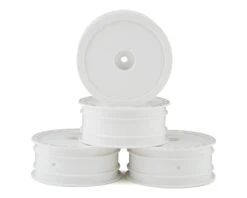 DE Racing "Borrego" 2.2 1/10 Buggy Front Wheels (White) (4) (B6/RB6) W/12mm Hex