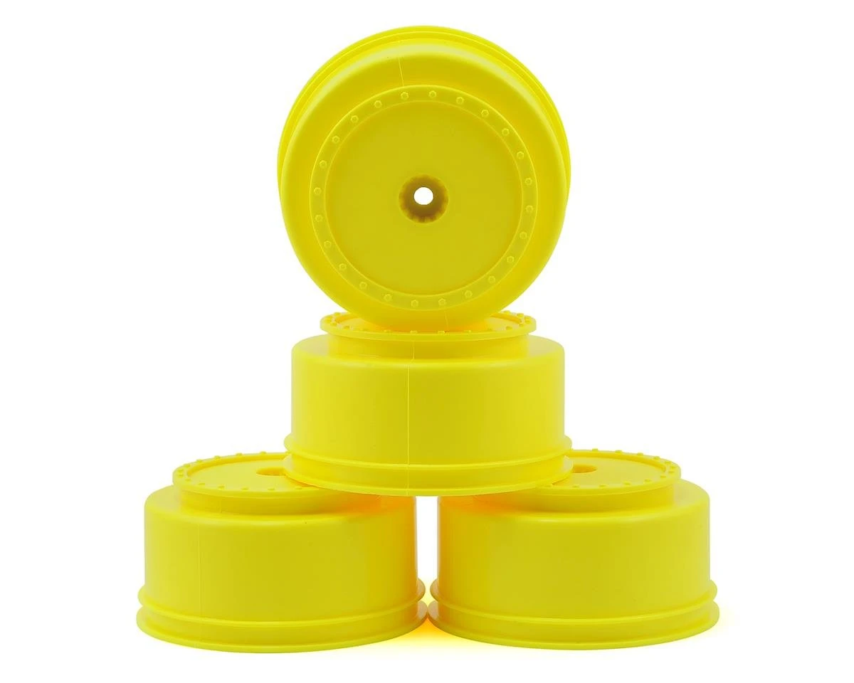 DE Racing 12mm Hex "Borrego" Short Course Wheels W/3mm Offset (Yellow) (4) (SC5M) 5 DE Racing 12mm Hex "Borrego" Short Course Wheels W/3mm Offset (Yellow) (4) (SC5M) - Image 3