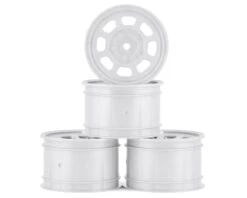 DE Racing Speedway Rear Wheels (White) (4) (Custom Works/B6)