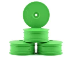 DE Racing Speedline 2.2 4WD Buggy Front Wheel (Green) (4) (B74) W/12mm Hex