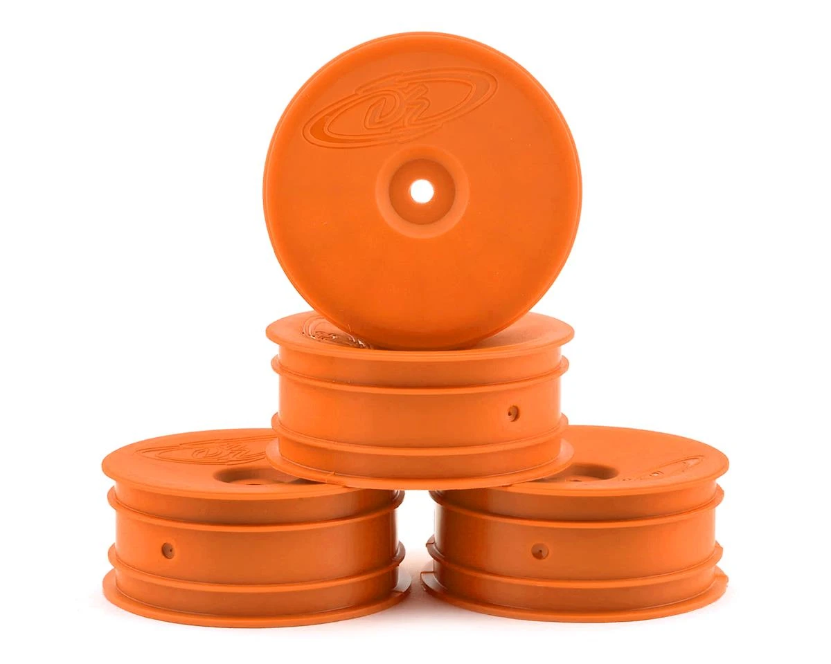 DE Racing "Speedline" 2.2 1/10 Buggy Front Wheels (4) (B6/RB6) (Orange) W/12mm Hex 3 DE Racing "Speedline" 2.2 1/10 Buggy Front Wheels (4) (B6/RB6) (Orange) W/12mm Hex