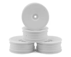 DE Racing "Speedline" 2.2 1/10 Buggy Front Wheels (4) (B6/RB6) (White) W/12mm Hex