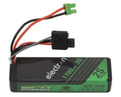 EcoPower Intelligent 2S 1700mAh EC2 LiPo Battery/"Electron Mini" Charger Bundle (Losi™ Nascar/Arrma™ Grom Granite, Typhon, Mojave)