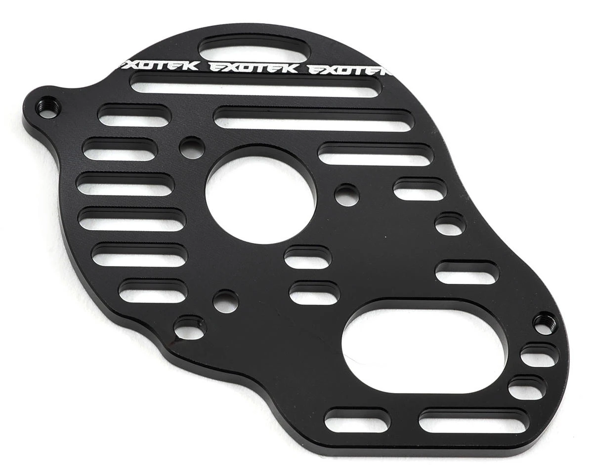 Exotek B5/B5M "Flite" Aluminum Vented Motor Plate (Black) (4-Gear) 3 Exotek B5/B5M "Flite" Aluminum Vented Motor Plate (Black) (4-Gear)