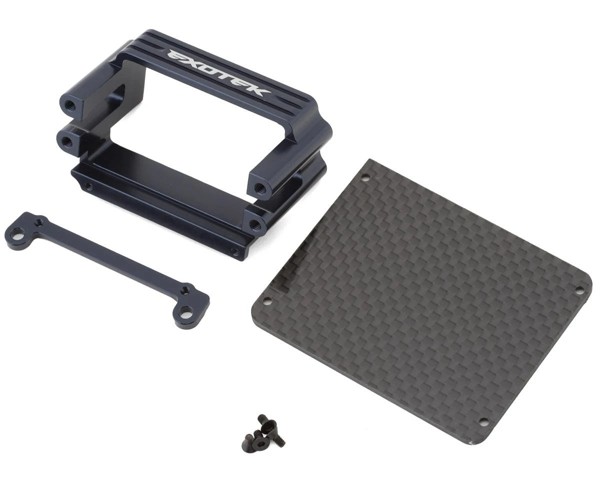 Exotek Tekno EB48 2.1 Aluminum Servo Mount & Carbon Fiber Tray Set 4 Exotek Tekno EB48 2.1 Aluminum Servo Mount & Carbon Fiber Tray Set - Image 2
