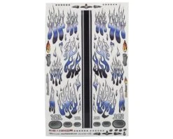 Firebrand RC Flames Ballers Decal Sheet (Blue) (8.5x14")