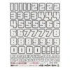Firebrand RC Numb3Rs 2 Liberty Decal Set (White W/Black Outlines)