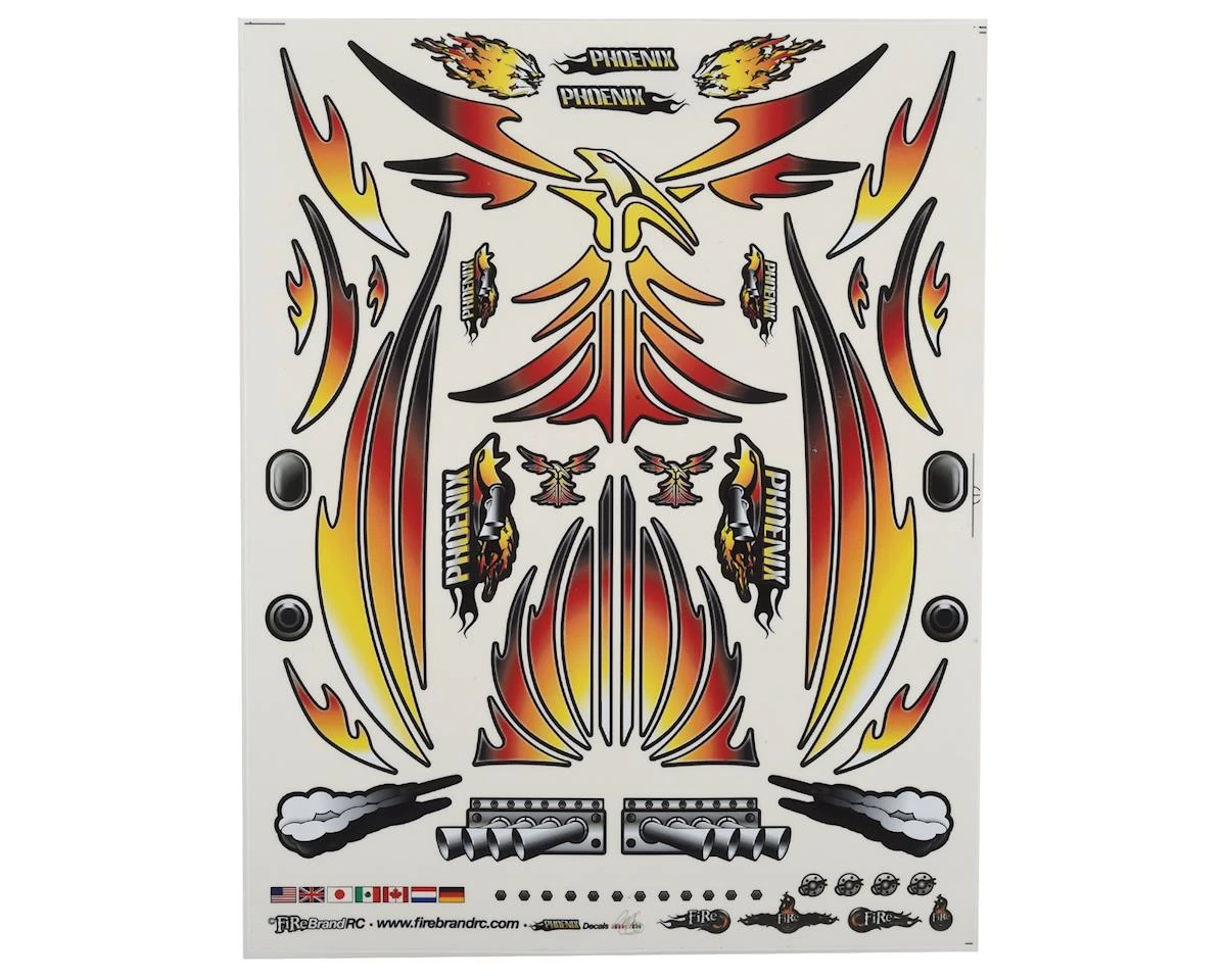 Firebrand RC Concept Phoenix Decal (Orange) (8.5x11") 3 Firebrand RC Concept Phoenix Decal (Orange) (8.5x11")