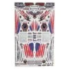 Firebrand RC Americana Decal Set (Black W/Silver Outlines) -Traxxas Shop fbr1decusa917 1
