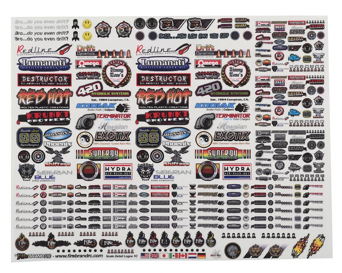 Firebrand RC Sponsor Logos 3 Decal Set (8.5x11") 8 Firebrand RC Sponsor Logos 3 Decal Set (8.5x11") - Image 6